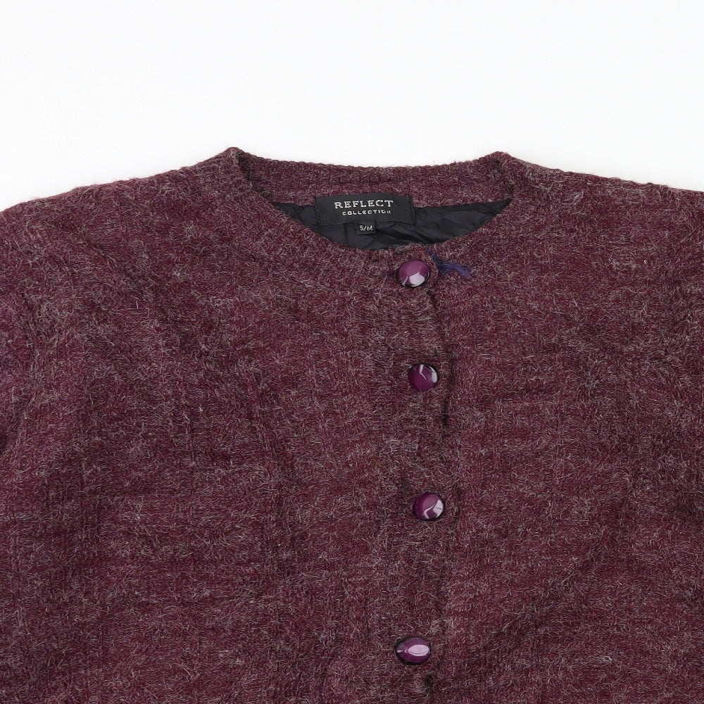 Precis Mens Purple  Knit Cardigan Jumper Size S