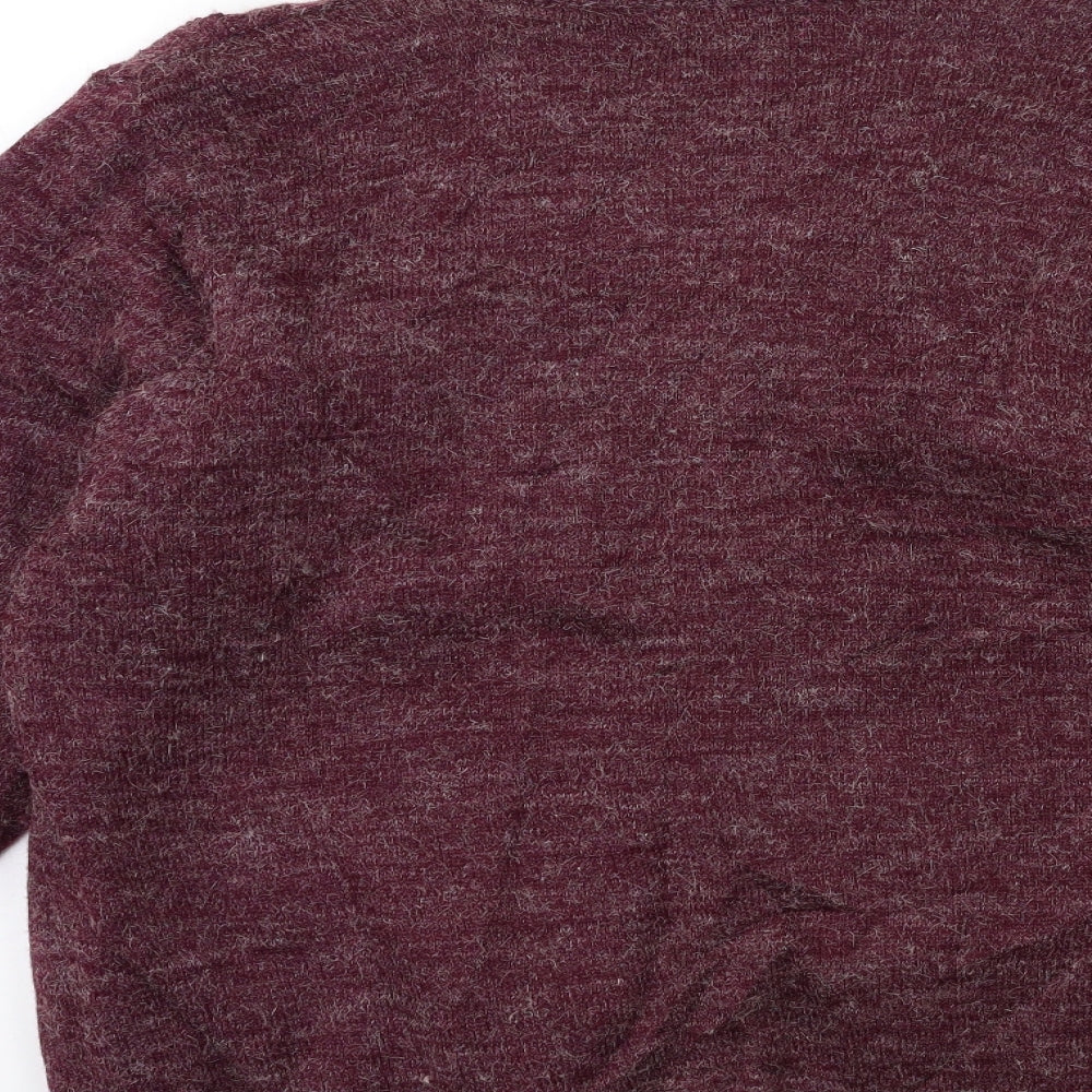 Precis Mens Purple  Knit Cardigan Jumper Size S