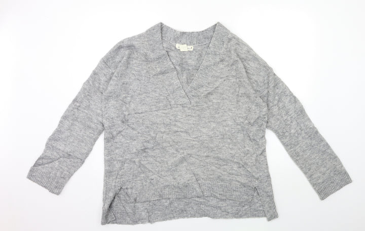 H&M Womens Grey  Knit Pullover Jumper Size S