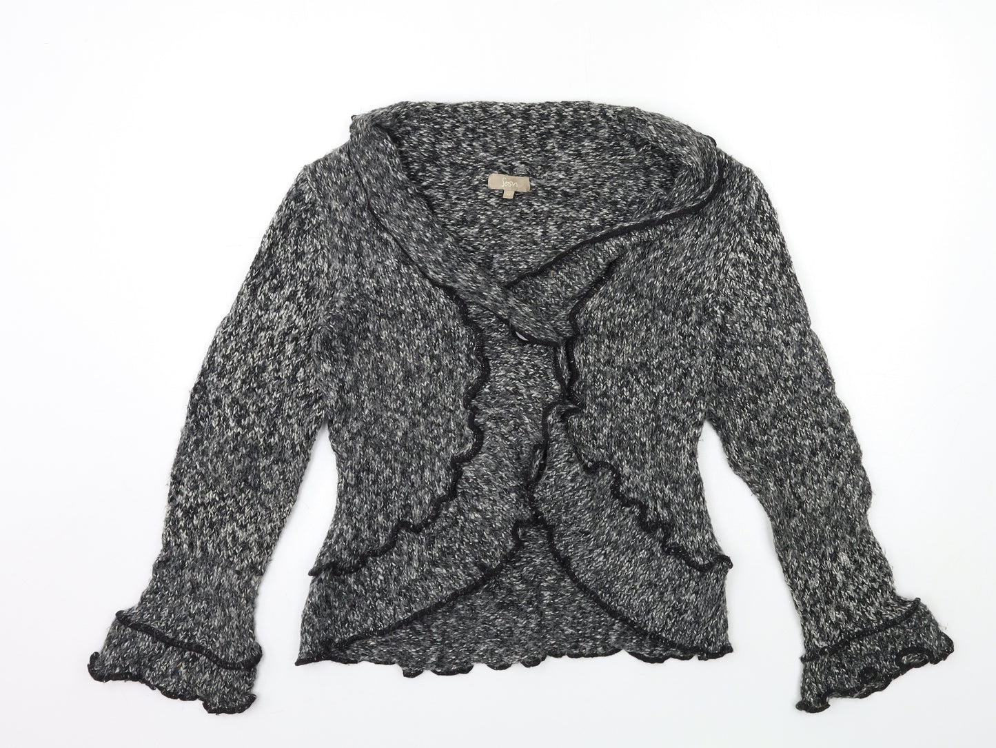 Soon Womens Grey  Knit Cardigan Jumper Size 12