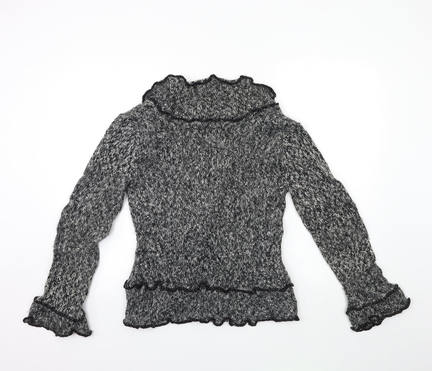 Soon Womens Grey  Knit Cardigan Jumper Size 12