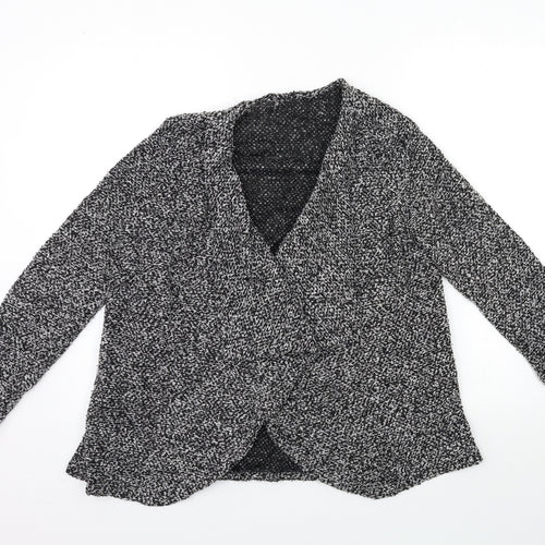 Dorothy Perkins Womens Grey  Knit Cardigan Jumper Size 14