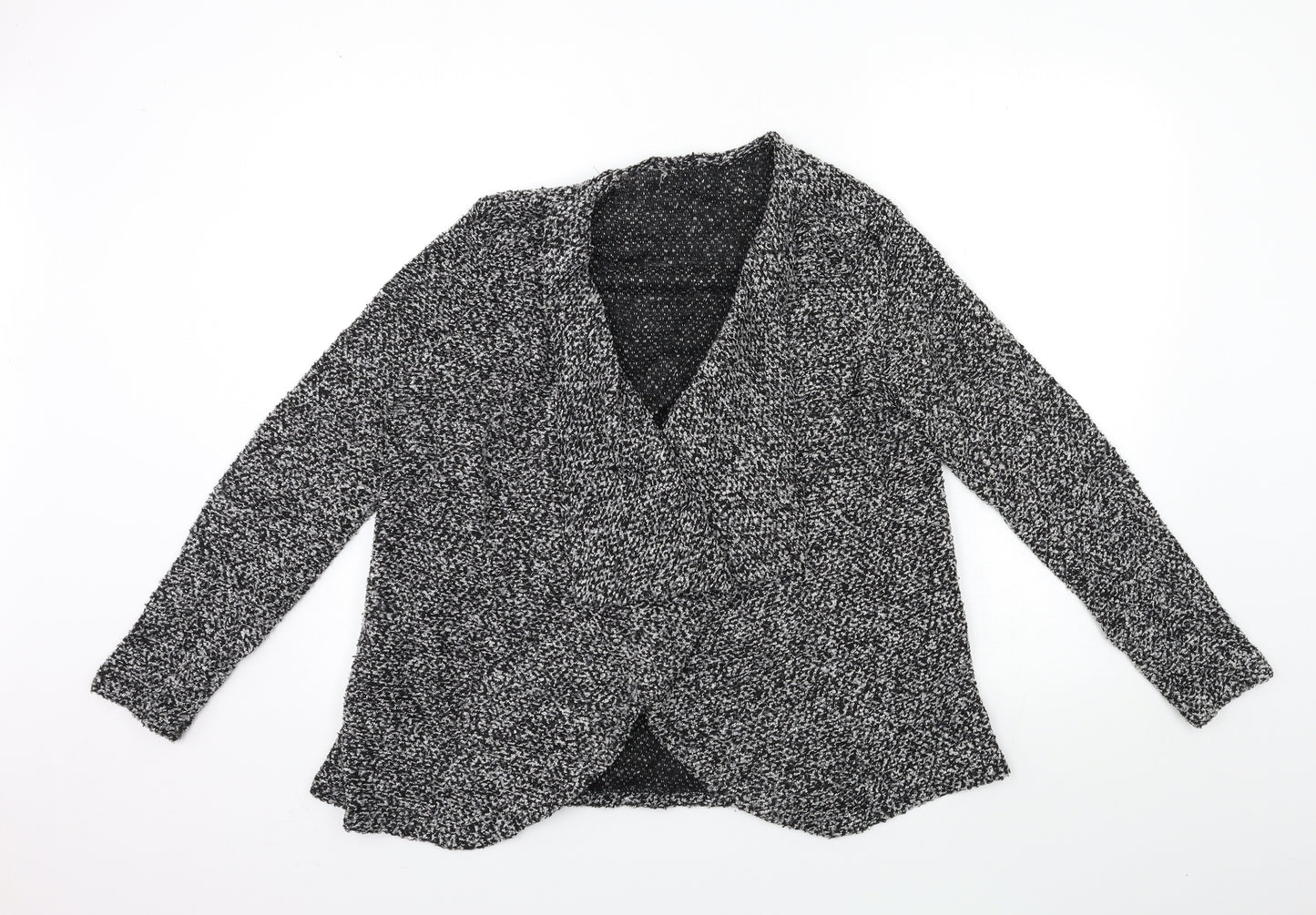 Dorothy Perkins Womens Grey  Knit Cardigan Jumper Size 14