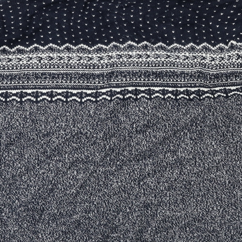 F&F Mens Blue  Knit Pullover Jumper Size XL