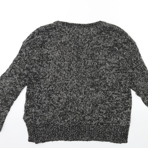 New Look Womens Black  Knit Pullover Jumper Size S