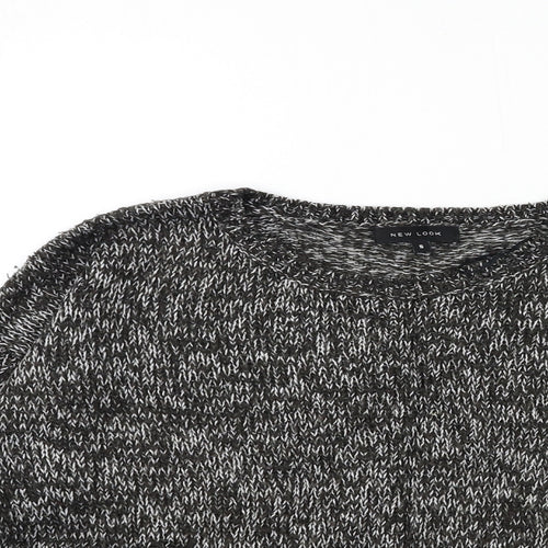 New Look Womens Black  Knit Pullover Jumper Size S
