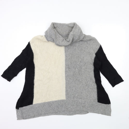 Paraphrase Womens Grey  Knit Cardigan Jumper Size M