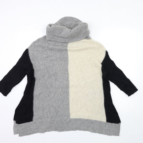 Paraphrase Womens Grey  Knit Cardigan Jumper Size M