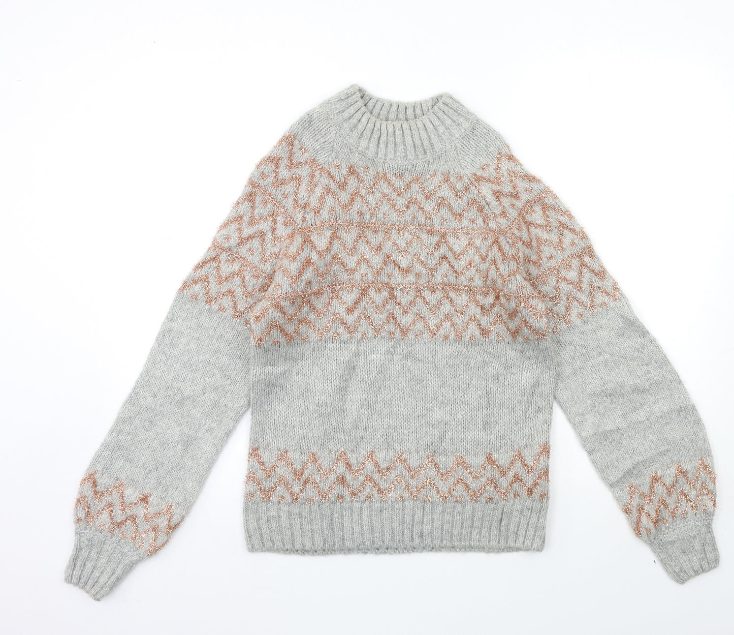 NEXT Womens Grey  Knit Pullover Jumper Size 8