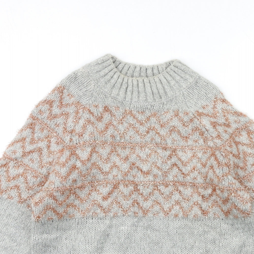 NEXT Womens Grey  Knit Pullover Jumper Size 8