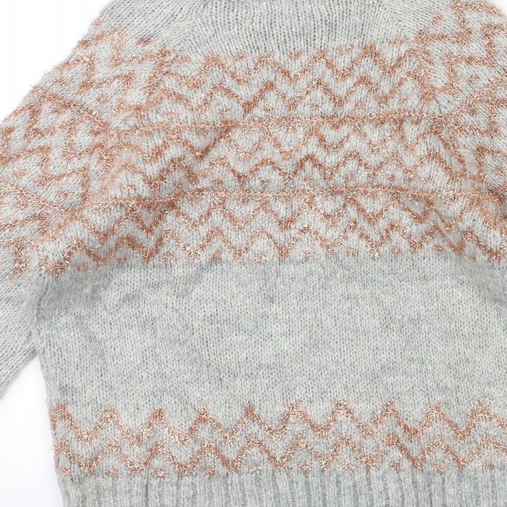 NEXT Womens Grey  Knit Pullover Jumper Size 8