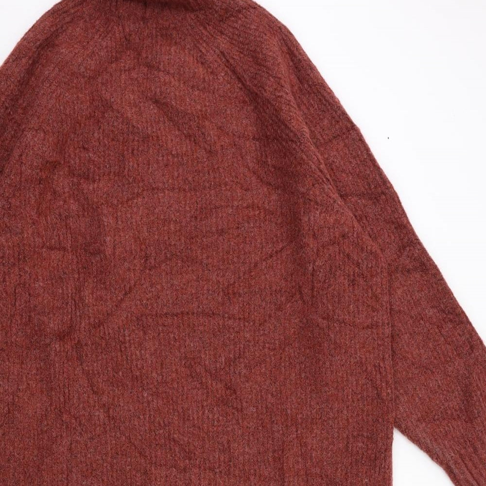 Monki Womens Red  Knit Pullover Jumper Size XS
