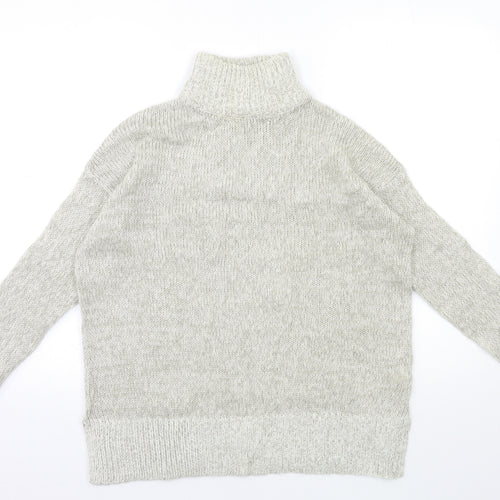 New Look Womens Grey  Knit Pullover Jumper Size S