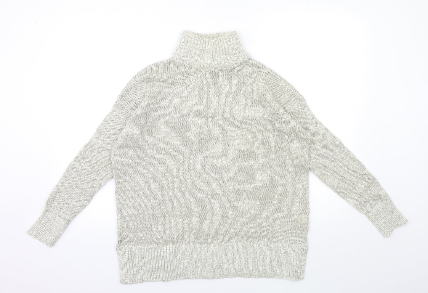 New Look Womens Grey  Knit Pullover Jumper Size S