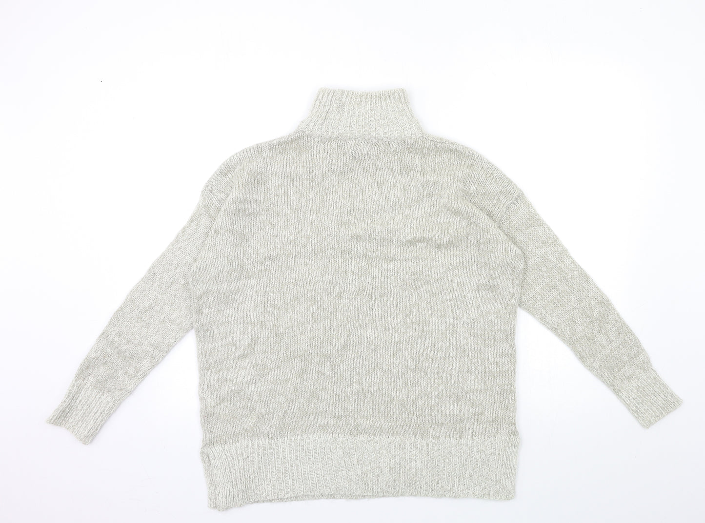 New Look Womens Grey  Knit Pullover Jumper Size S