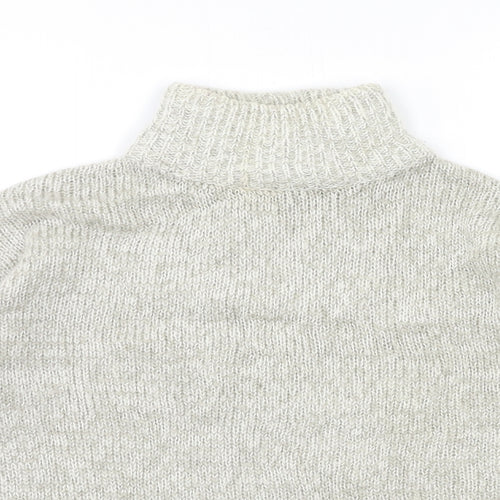 New Look Womens Grey  Knit Pullover Jumper Size S