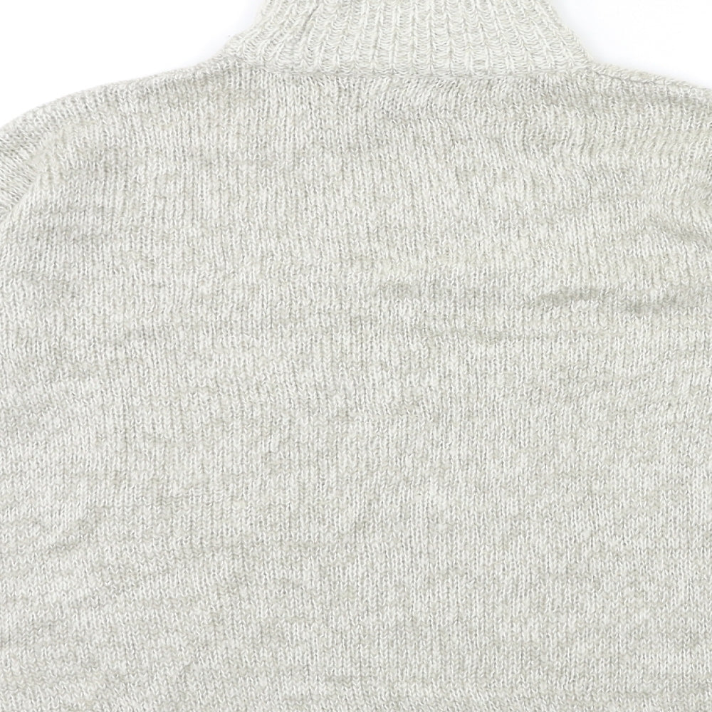 New Look Womens Grey  Knit Pullover Jumper Size S