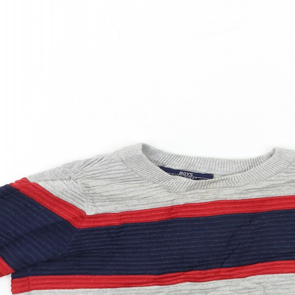 Matalan Boys Grey  Knit Pullover Jumper Size 5 Years