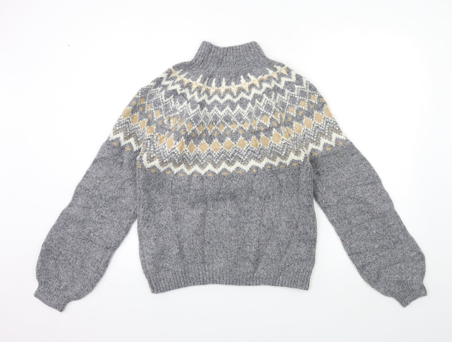 Primark Womens Grey  Knit Pullover Jumper Size 6