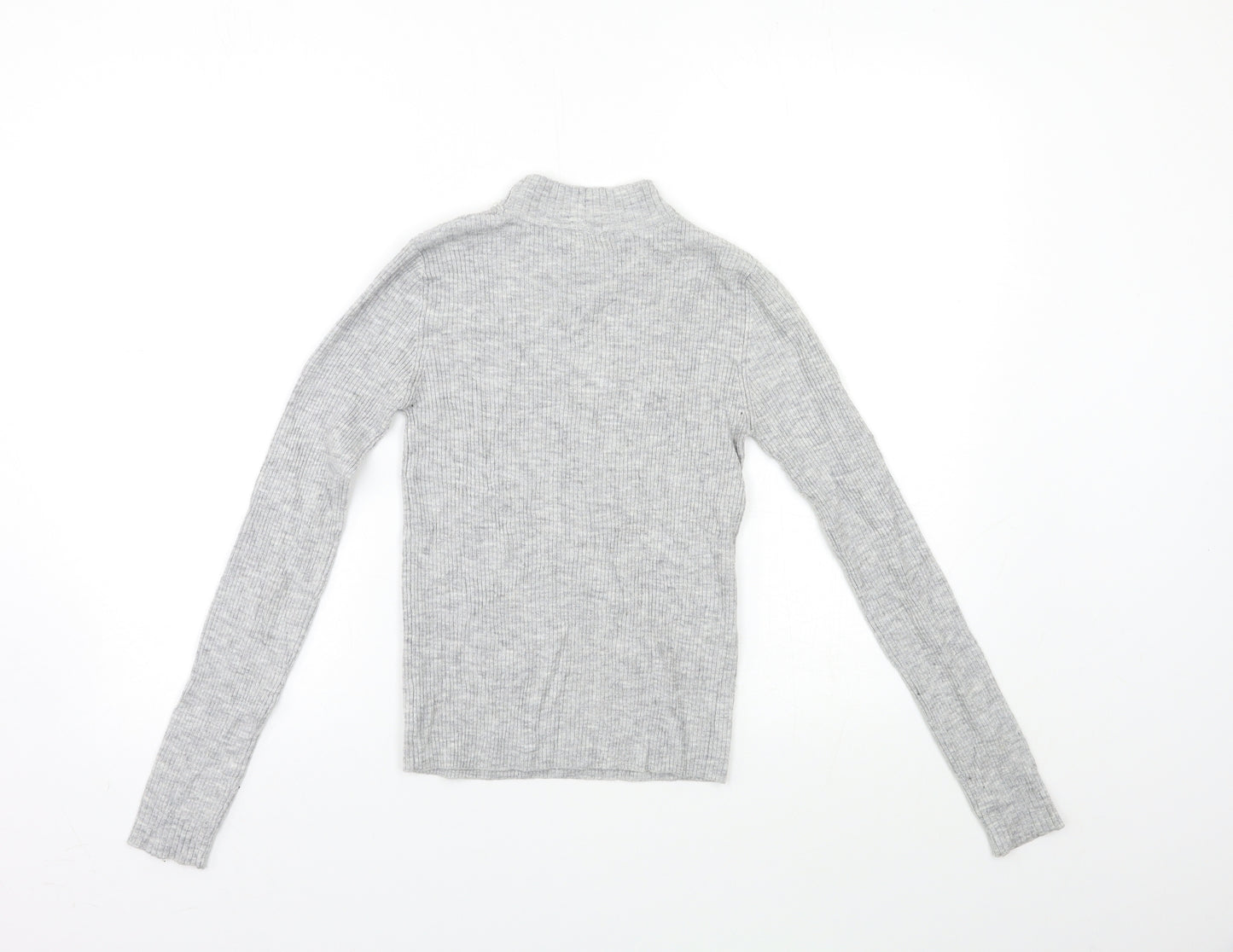River Island Girls Grey  Knit Pullover Jumper Size 11 Years