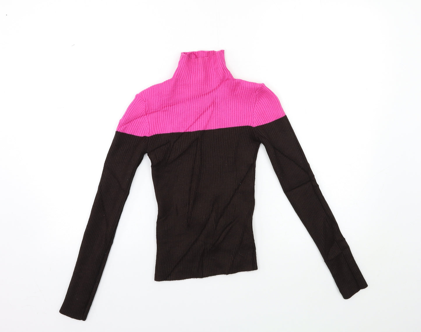 Zara Womens Black  Knit Pullover Jumper Size M