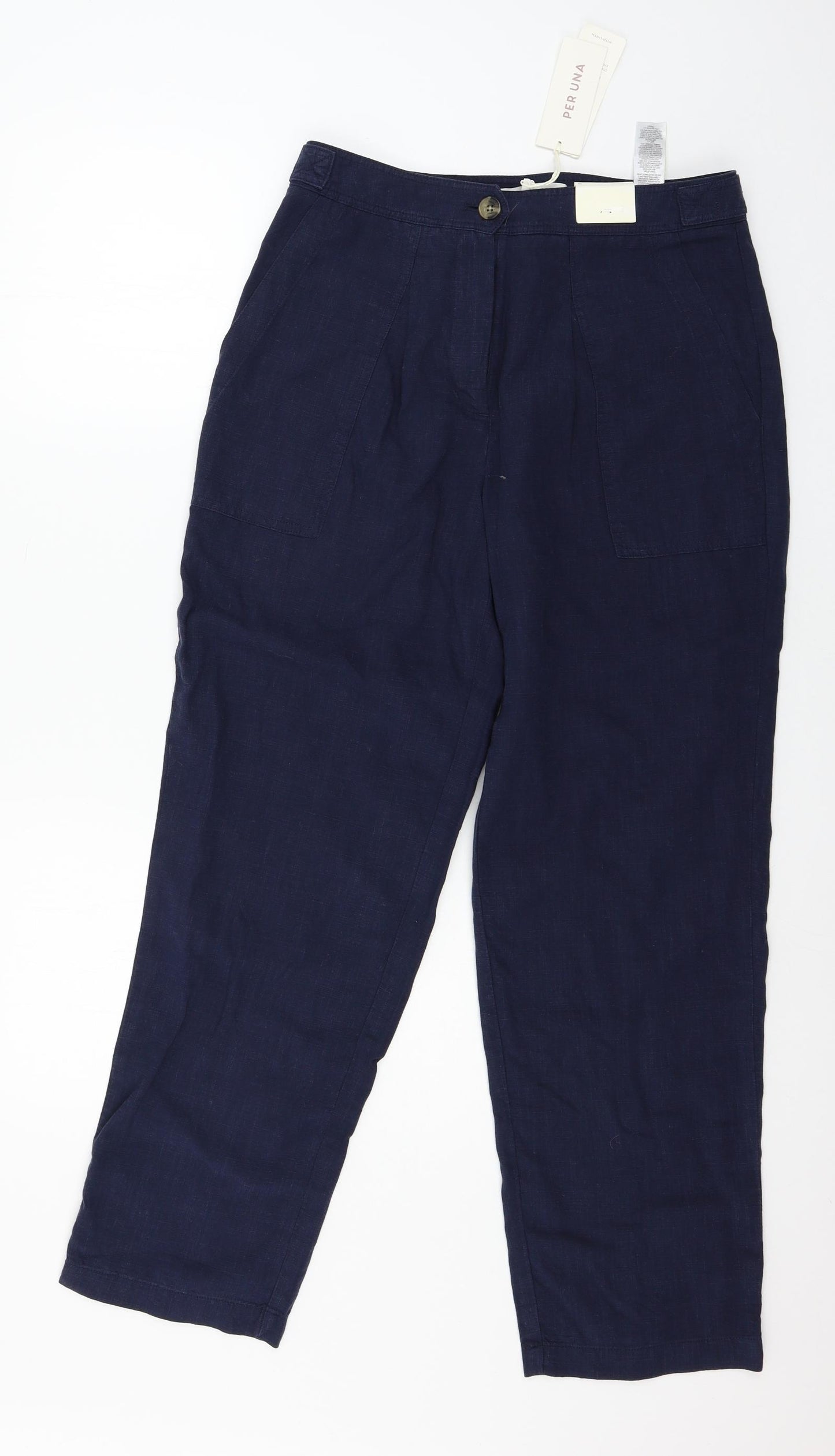 Per Una Womens Blue   Trousers  Size 10 L28 in