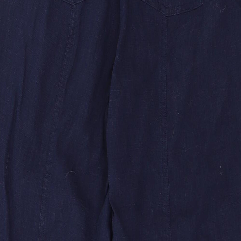 Per Una Womens Blue   Trousers  Size 10 L28 in