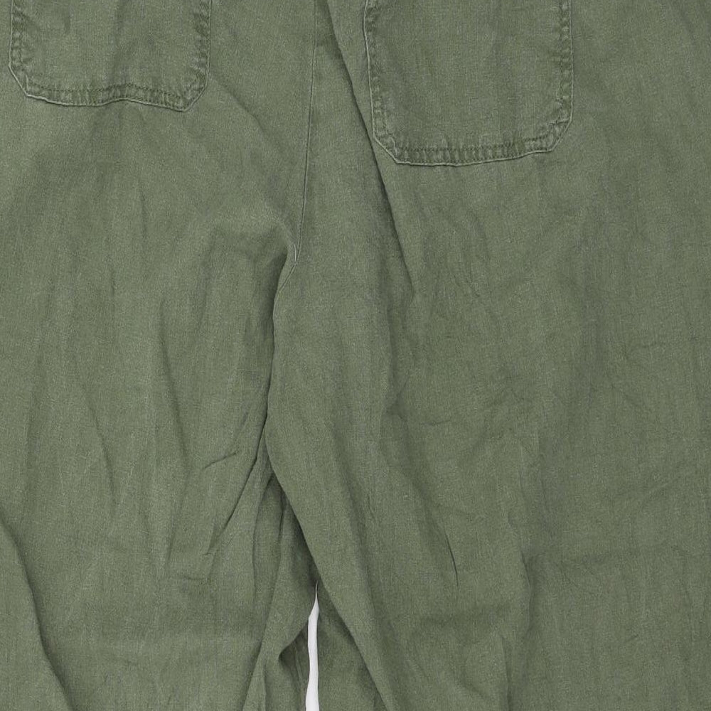 Evans Womens Green   Trousers  Size 24 L24 in