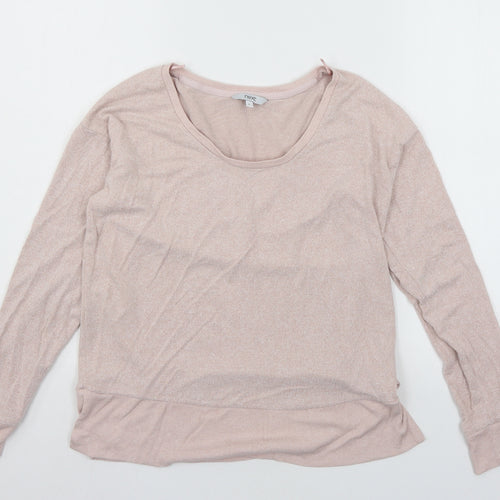 NEXT Womens Pink Solid Jersey Top Pyjama Top Size 8