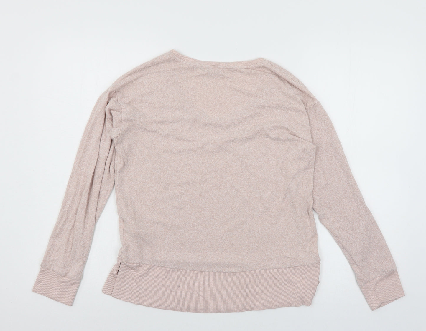 NEXT Womens Pink Solid Jersey Top Pyjama Top Size 8