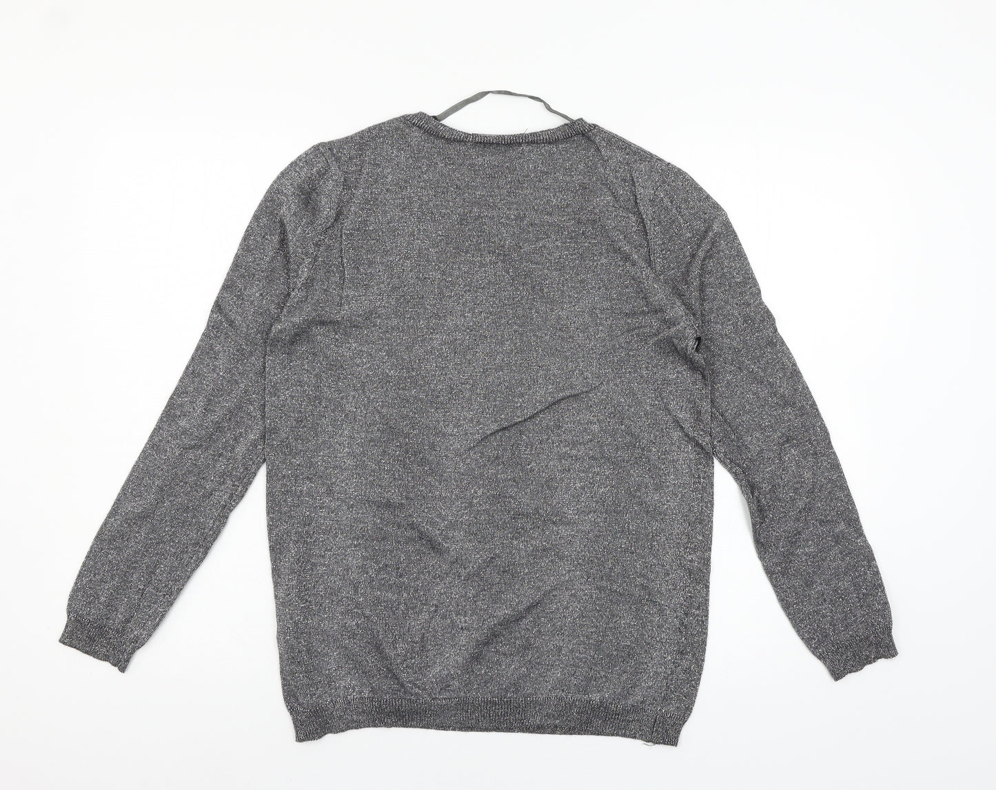 Atmosphere Womens Silver  Knit Pullover Jumper Size 12