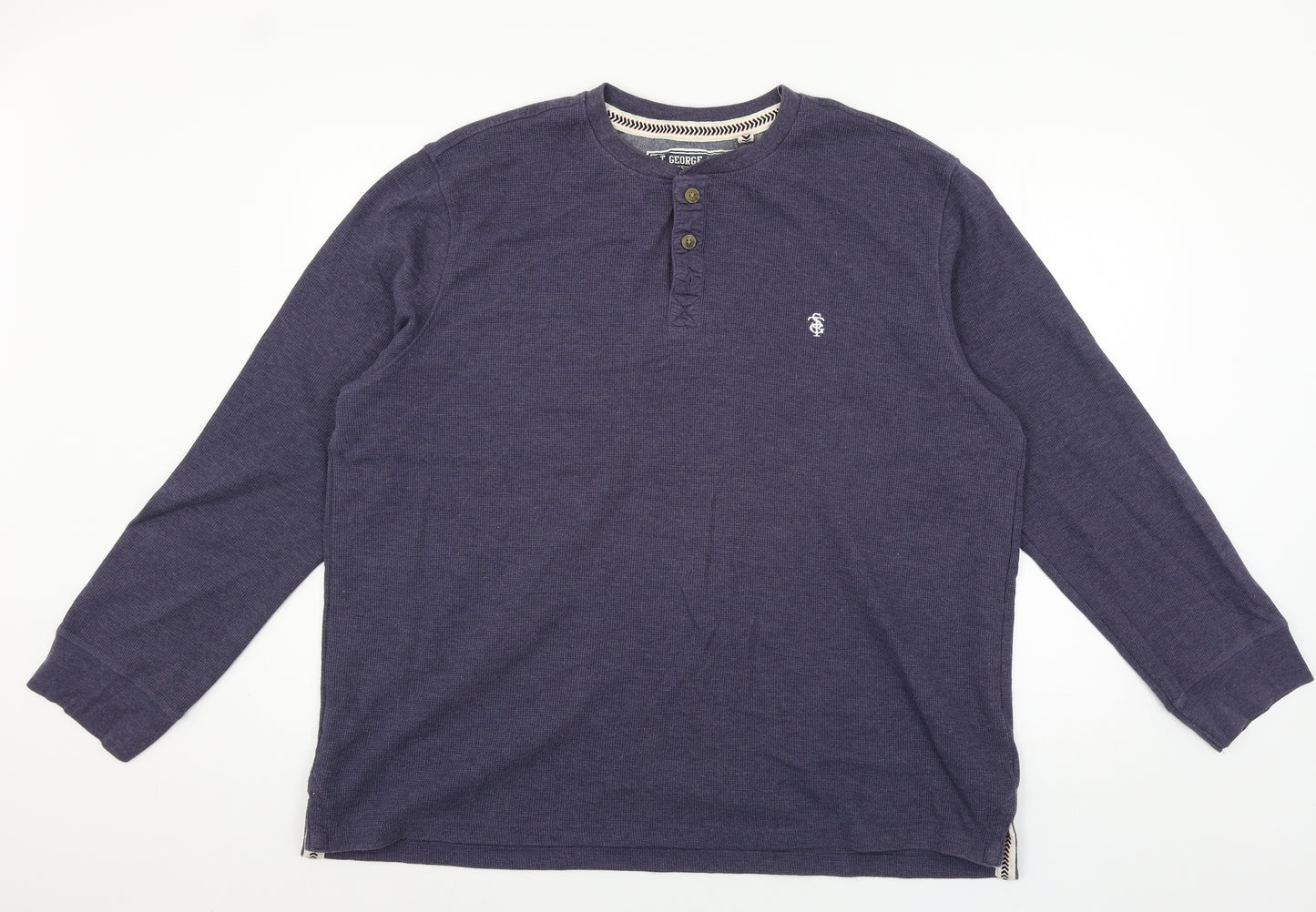 Duffer Mens Blue  Jersey  T-Shirt Size 2XL