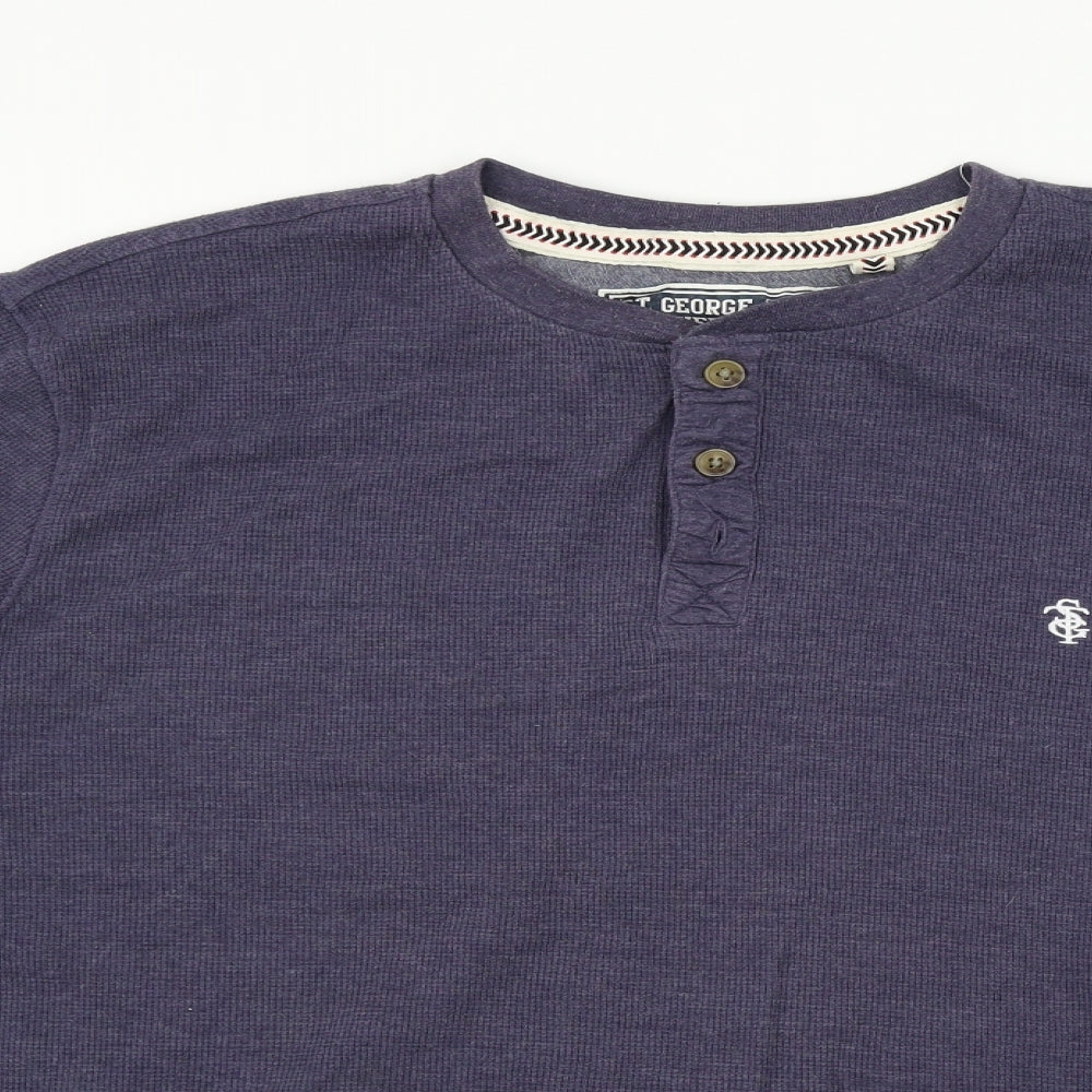 Duffer Mens Blue  Jersey  T-Shirt Size 2XL