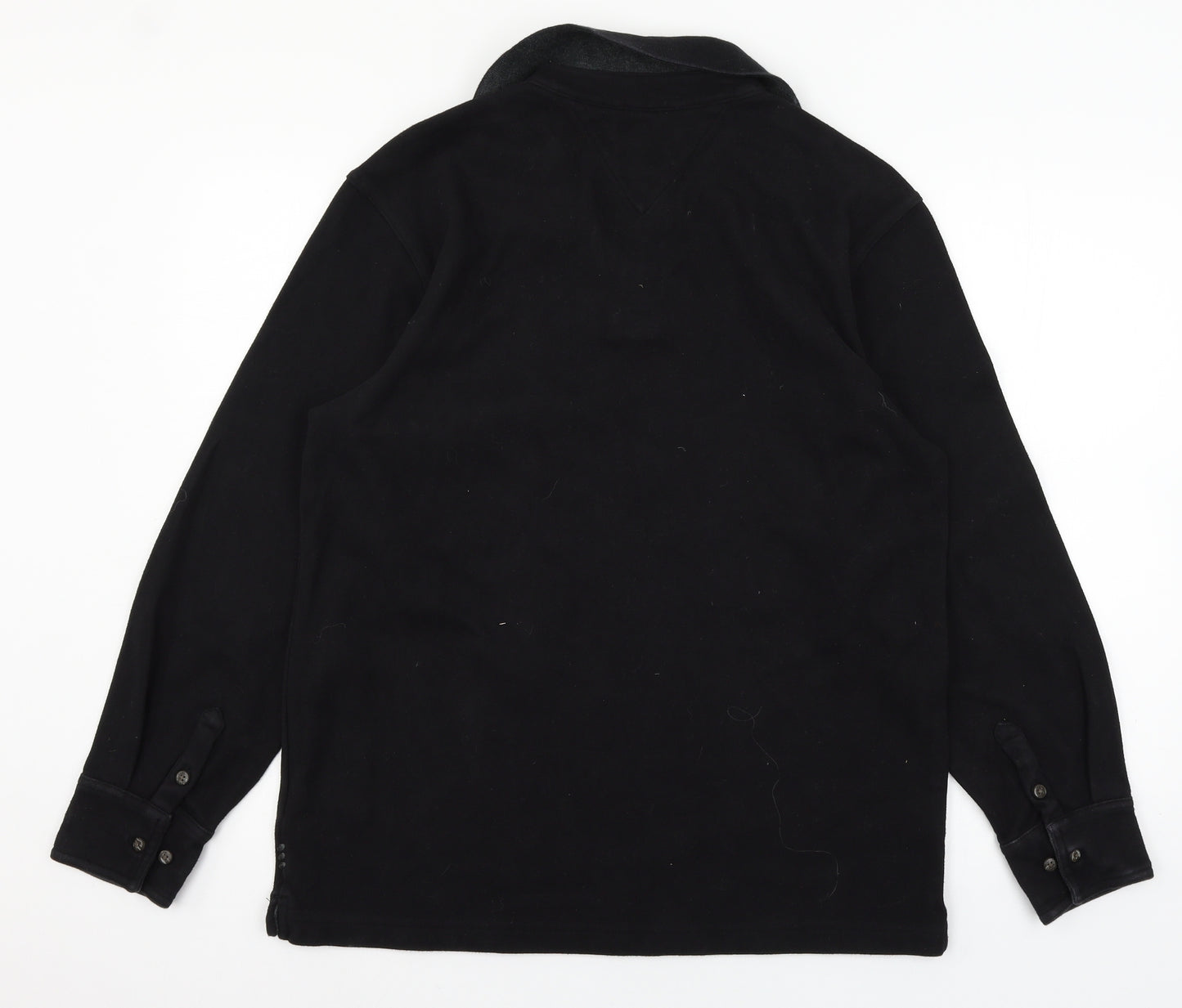 Hampton Mens Black  Jersey Pullover Sweatshirt Size L