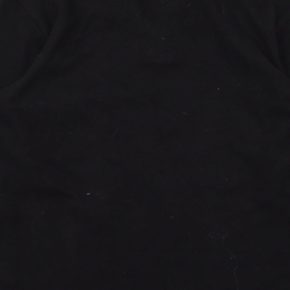 Hampton Mens Black  Jersey Pullover Sweatshirt Size L