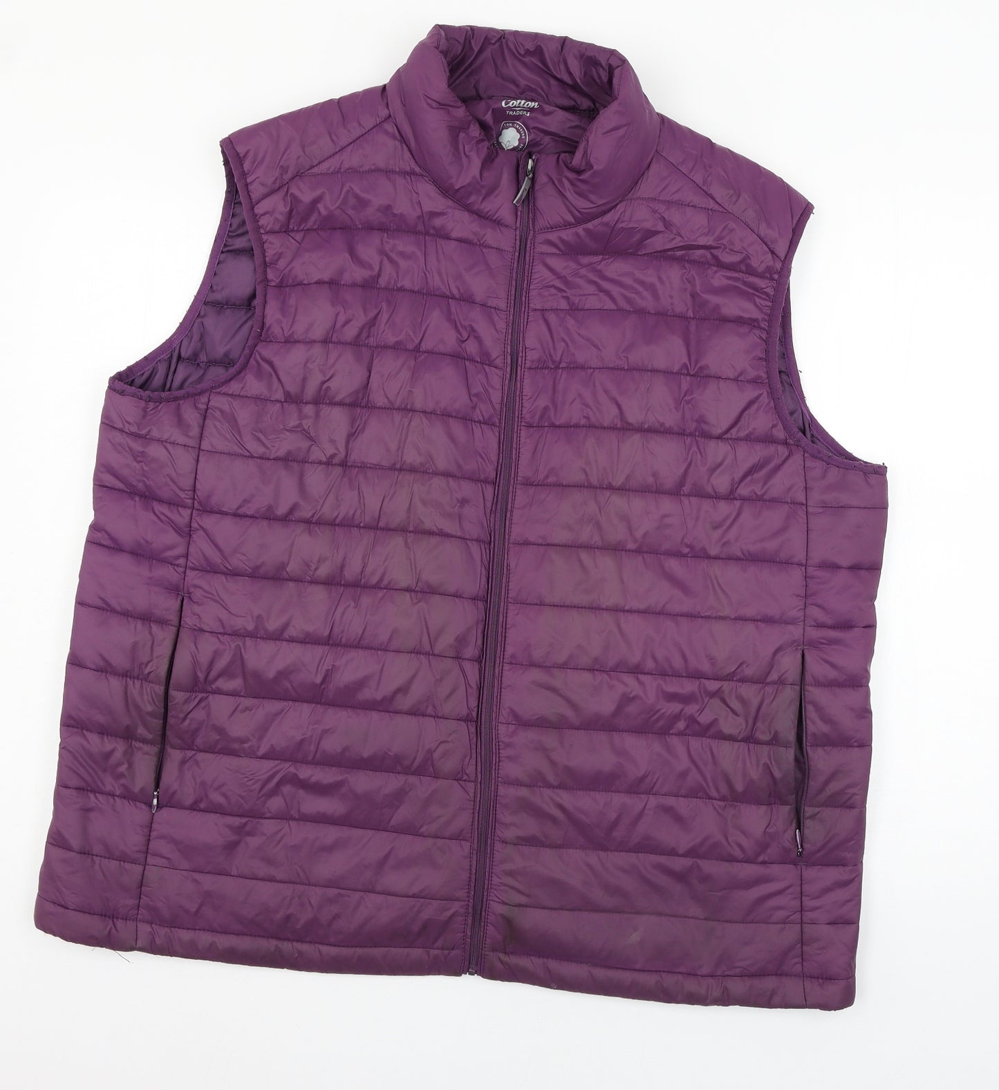 Cotton Traders Womens Purple   Gilet Jacket Size XL