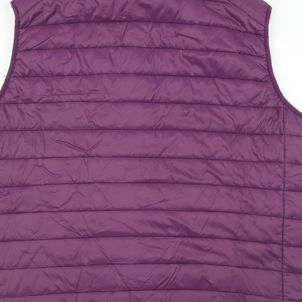 Cotton Traders Womens Purple   Gilet Jacket Size XL