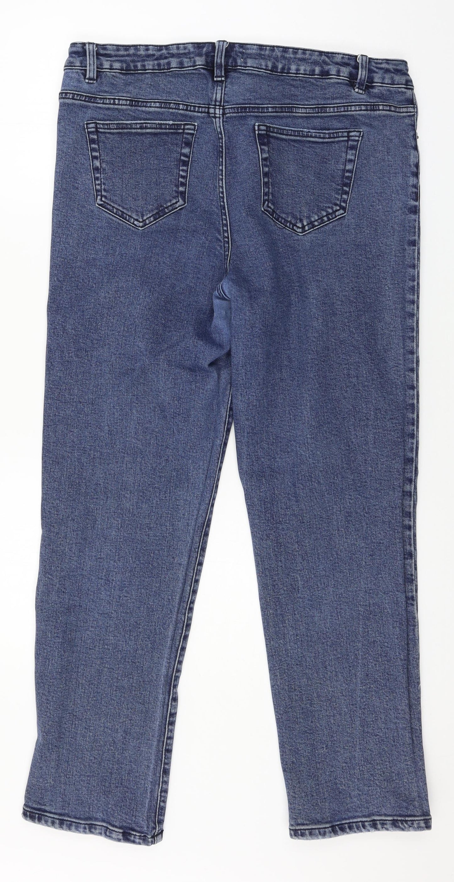 George Womens Blue  Denim Straight Jeans Size 16 L27 in