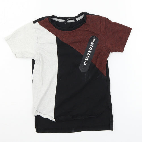 George Boys Black  Jersey Basic T-Shirt Size 2-3 Years