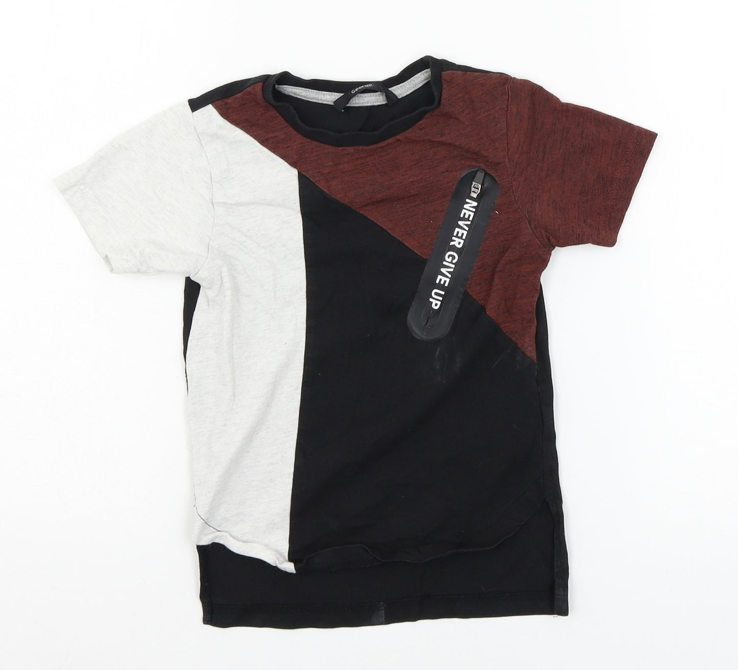 George Boys Black  Jersey Basic T-Shirt Size 2-3 Years