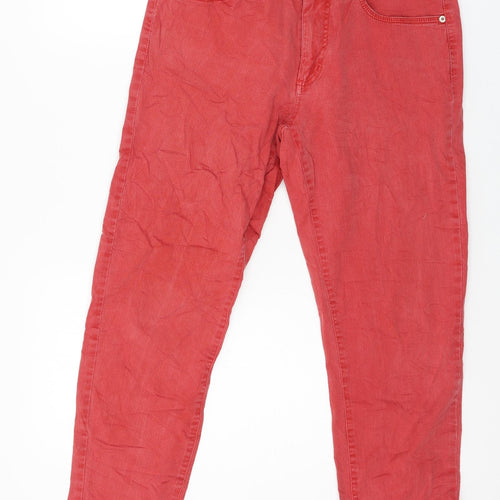 Angels Womens Red  Denim Skinny Jeans Size 12 L24 in