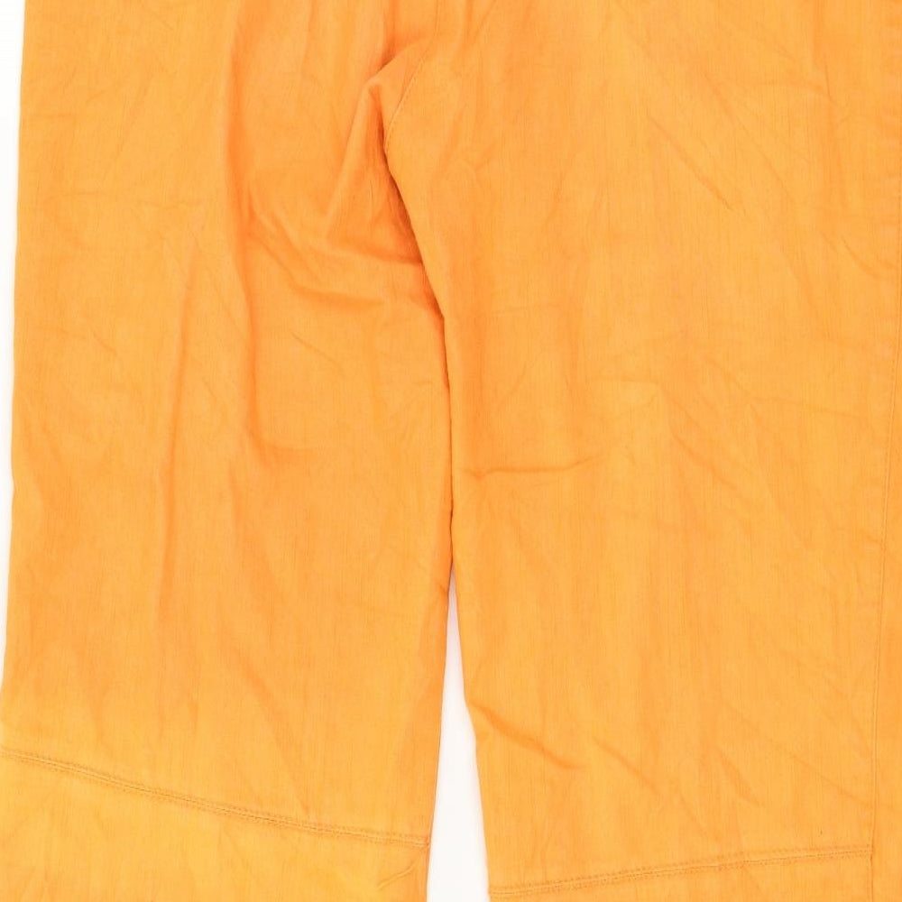 My Own Womens Orange  Denim Trousers  Size 16 L31 in