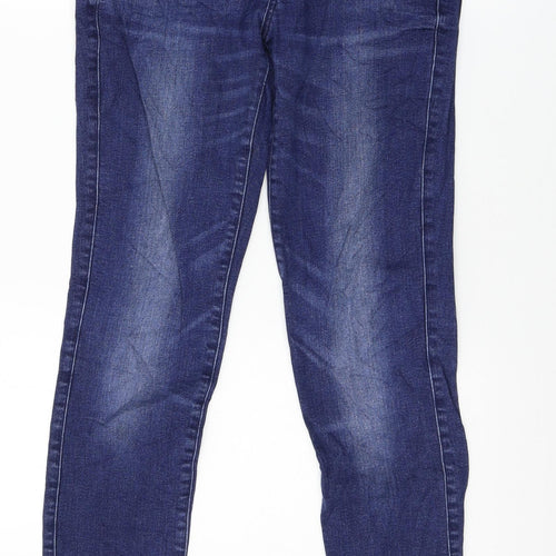 Zara Womens Blue  Denim Straight Jeans Size 12 L30 in