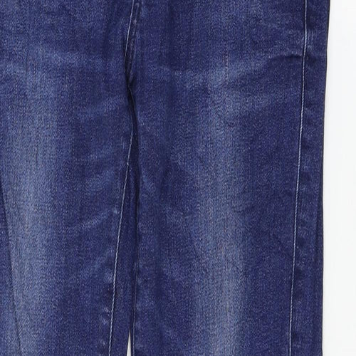 Zara Womens Blue  Denim Straight Jeans Size 12 L30 in