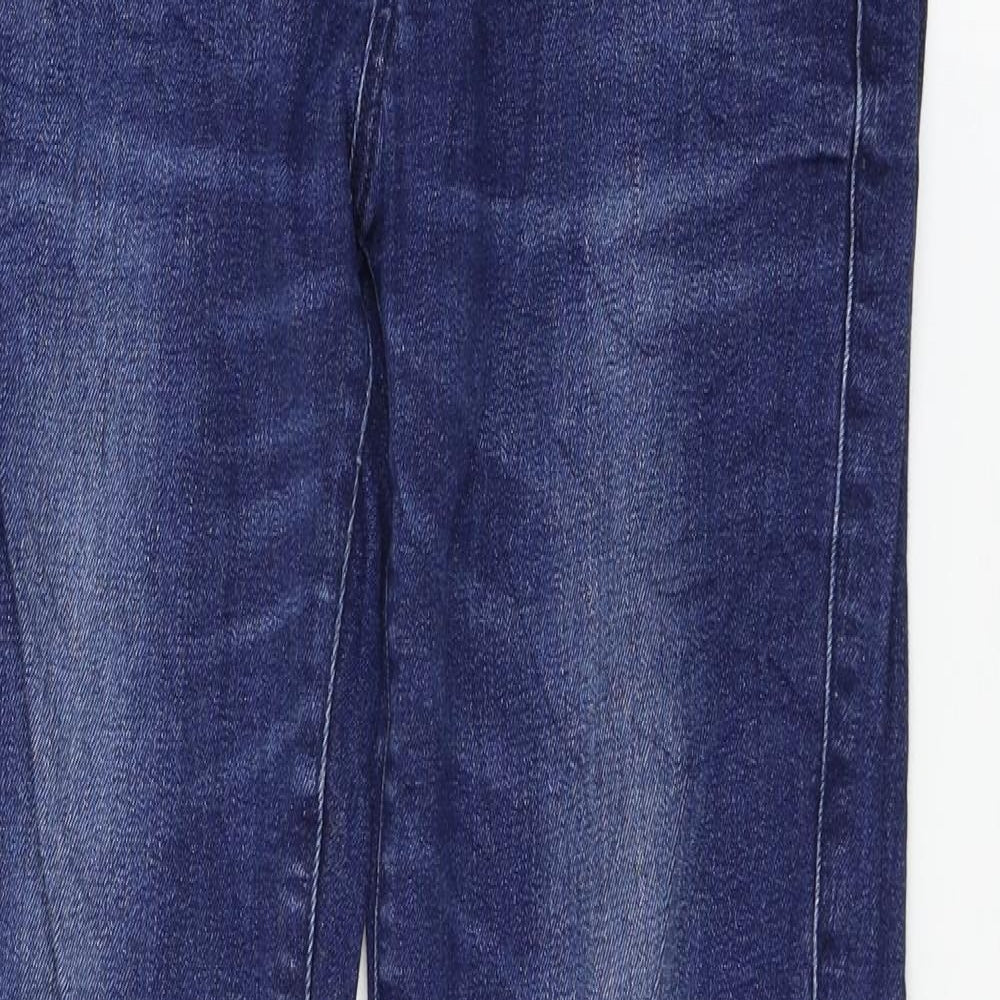 Zara Womens Blue  Denim Straight Jeans Size 12 L30 in