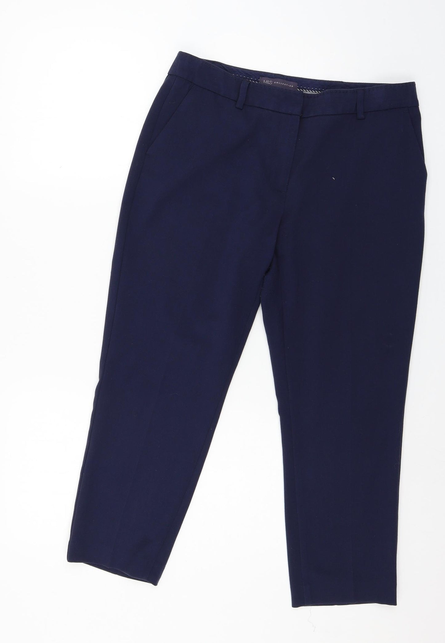 Marks and Spencer Womens Blue   Trousers  Size 12 L22 in