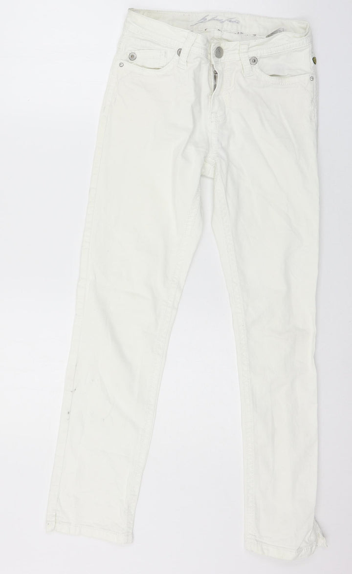 Blue Free Womens White Denim Skinny Jeans Size 27 in L29 in