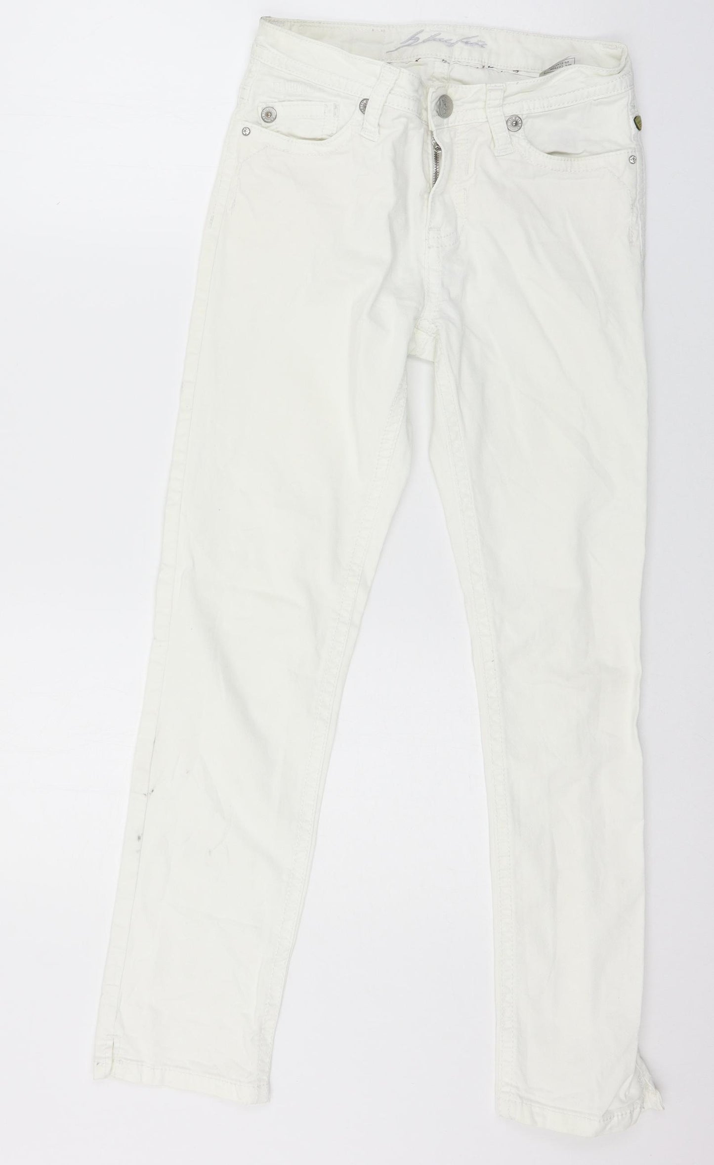 Blue Free Womens White  Denim Skinny Jeans Size 27 in L29 in