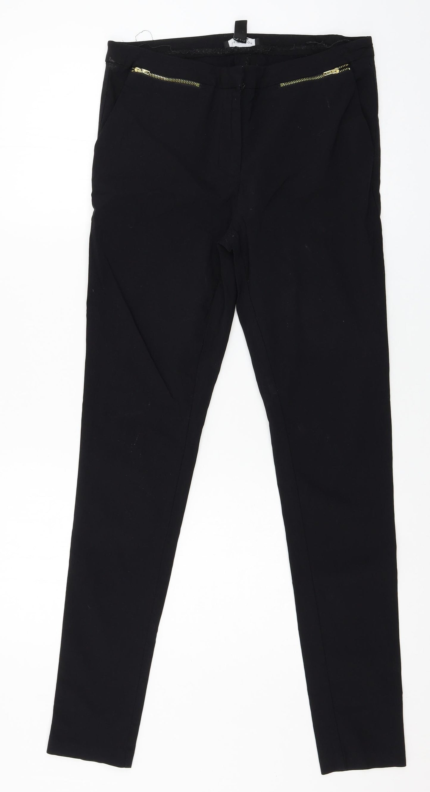 New Look Womens Black   Trousers  Size 12 L29 in