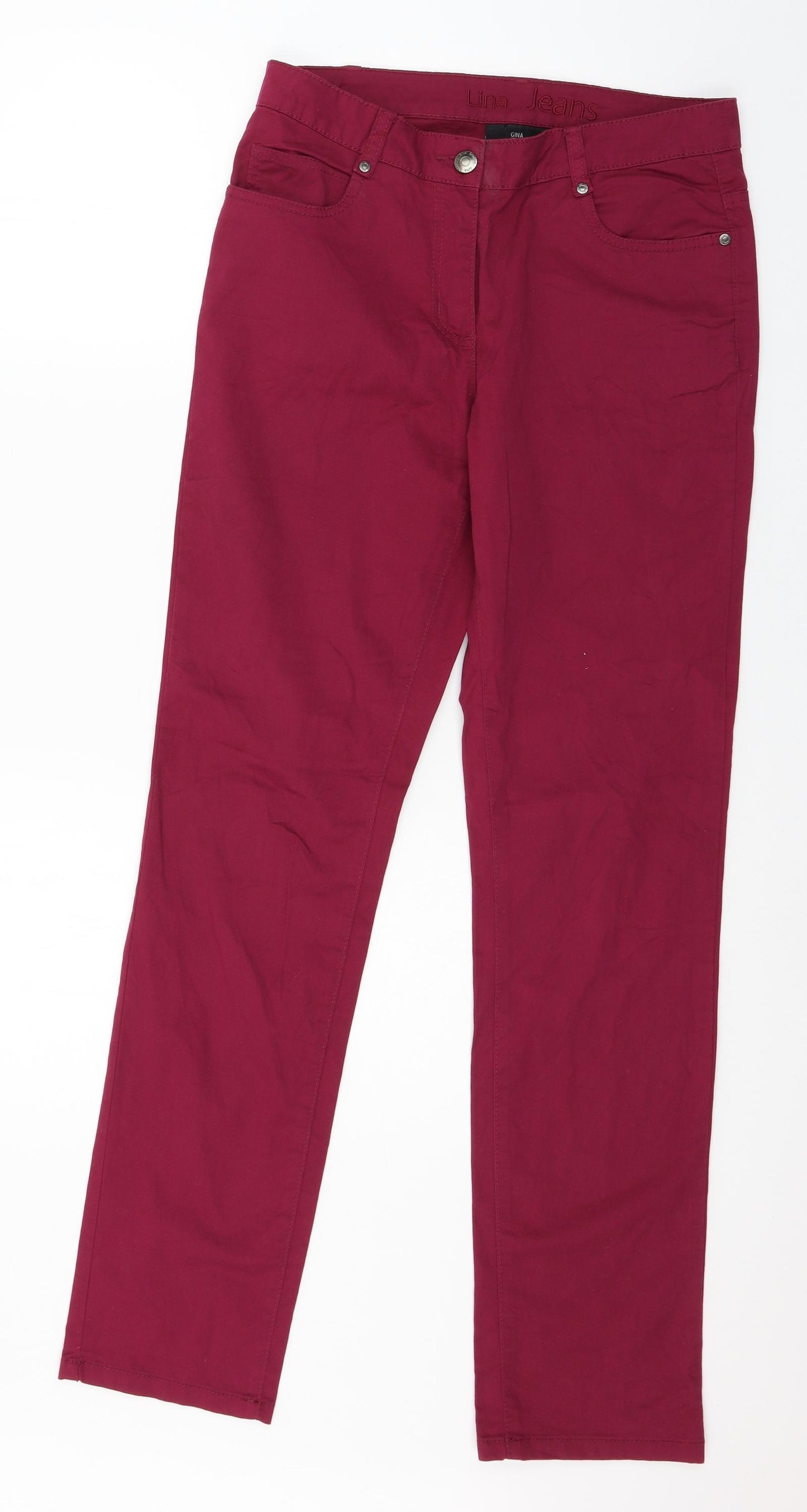 Gina Benotti Womens Purple   Trousers  Size 10 L31 in